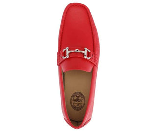 mens red slip on loafers