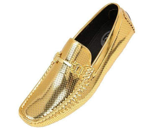 Rila Perforated Patent Driving Moccasin Driving Moccasins Gold / 10