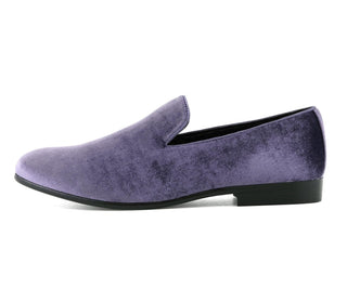 Velvet slippers for men best men's slip on dress shoes lavender amali aries side