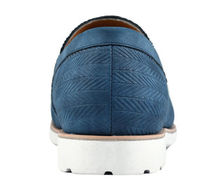 amali elias blue penny loafer casual shoes for men back