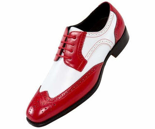 Elwyn Two-Tone Smooth Wingtip Derby Dress Shoe Derby Red / 10