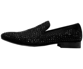 Devy Small Studded Smoking Slipper Dress Shoes Smoking Slippers