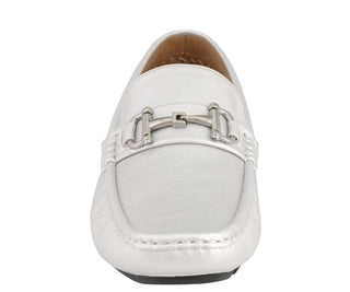 mens silver loafers