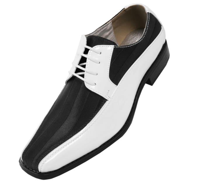 Black and White Mens Dress Shoes