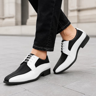 mens white and black dress shoes | Derby Backless Silk dress with Unique PLP Just dont step off US Size:14