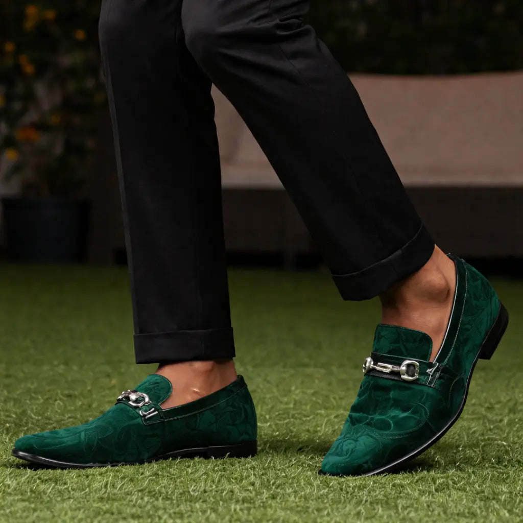 Green Velvet DressShoes | Amali Throne | Just Men`s Shoes Green / 14 Green Velvet DressShoes | Amali Throne | Just Men`s Shoes Green / 14