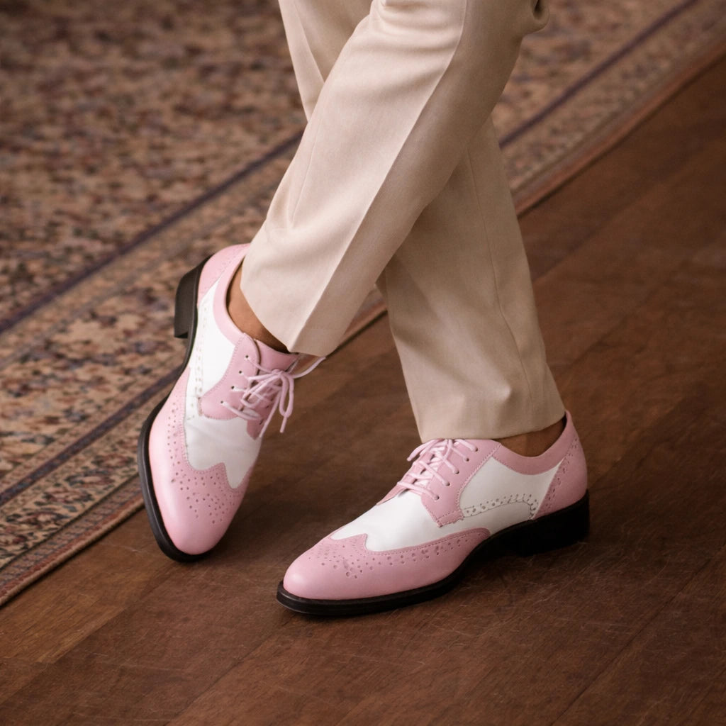 pink and white men's dress shoes Pink and White Dress Shoes | Spectators