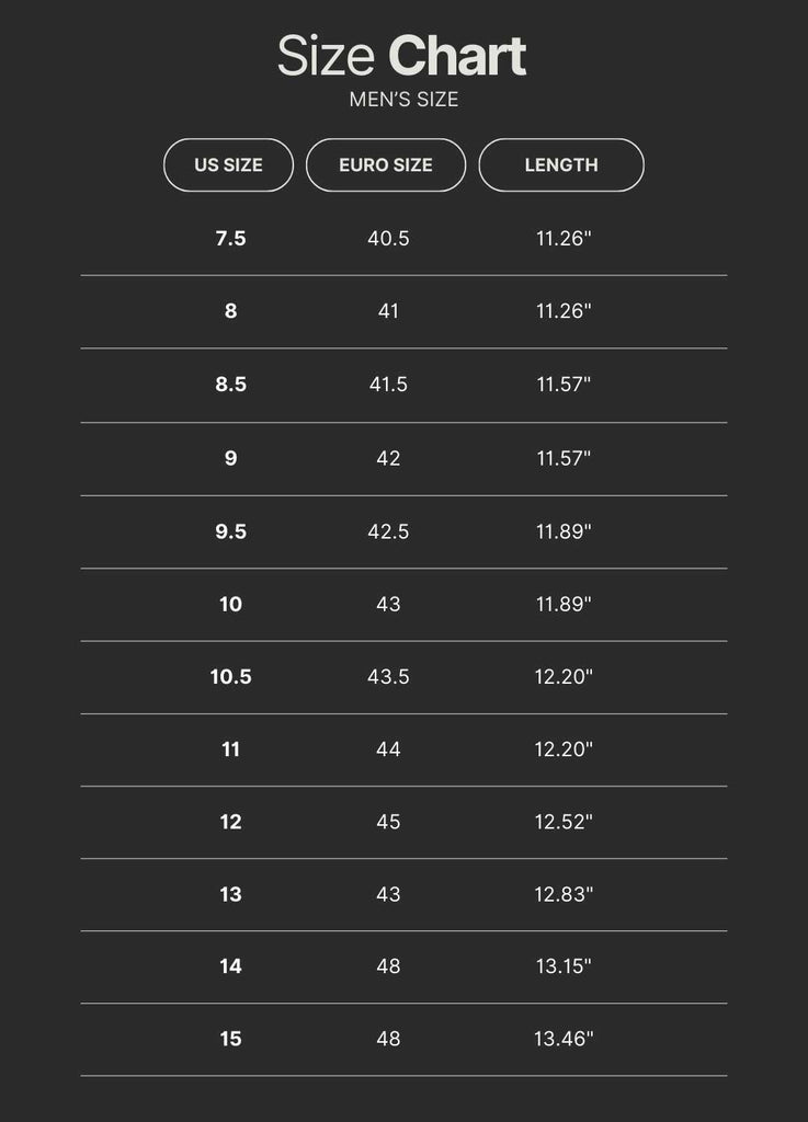 Fay Size Chart