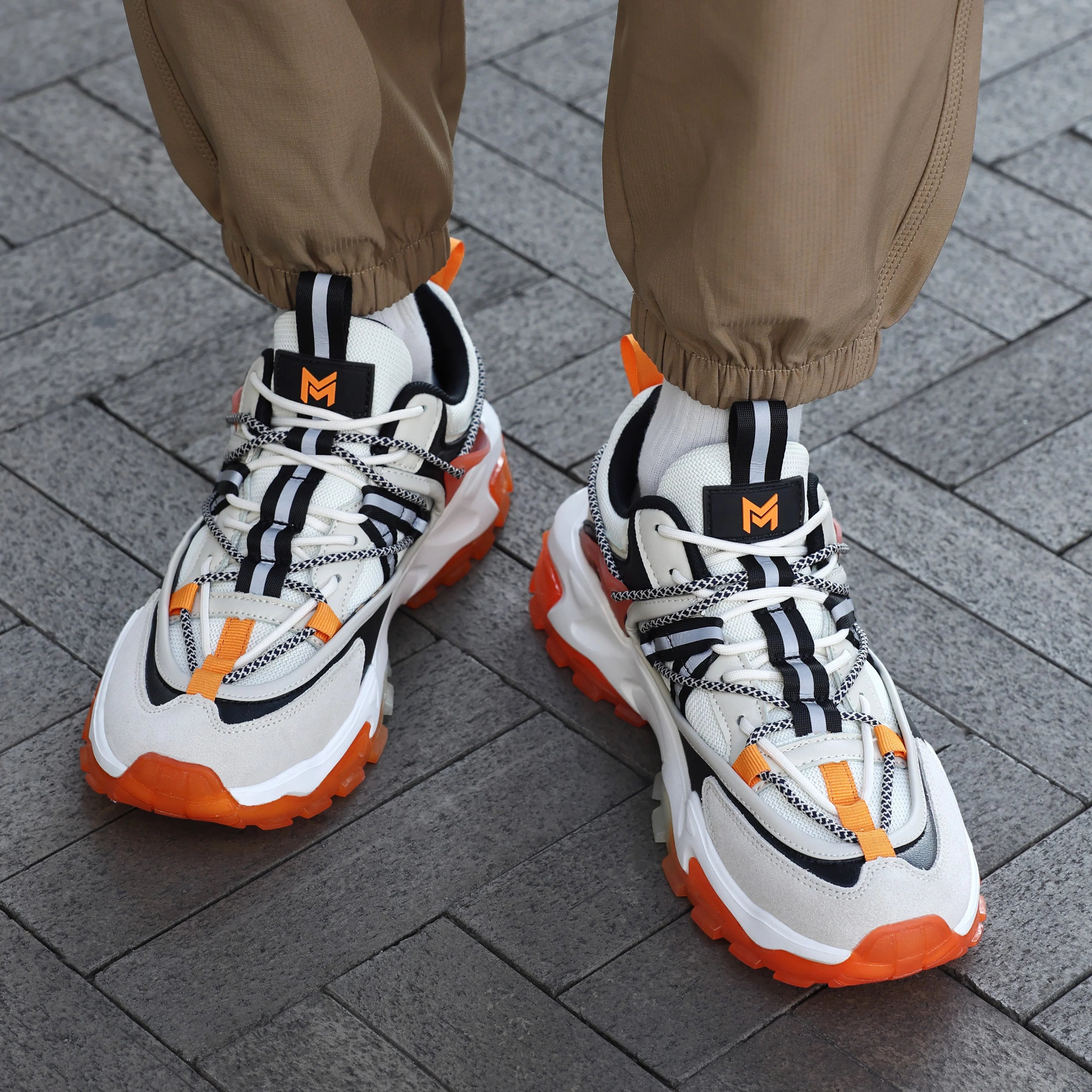 Orange Bulky Sneakers | Mazino Logic | Just Men`s Shoes – Just Orange Bulky Sneakers | Mazino Logic | Just Men`s Shoes – Just