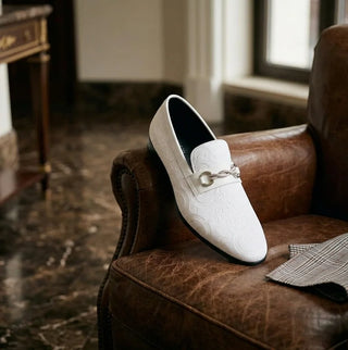 white gucci dress shoes Gucci Leather Interlocking G Horsebit Loafers - Size 6.5 / 36.5 | Gucci Shoes
