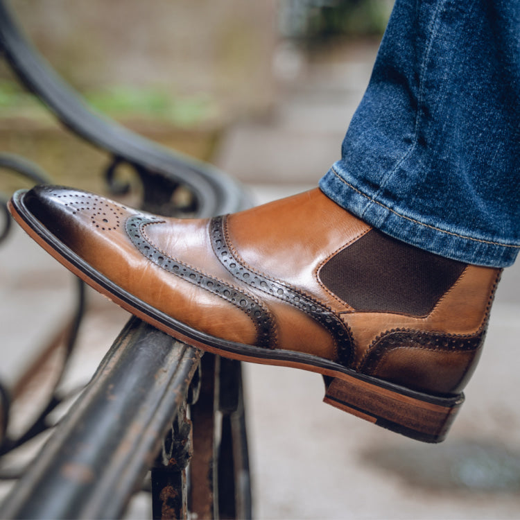 Jeans Wingtip Dress Boot Black Wingtips With Jeans Shop