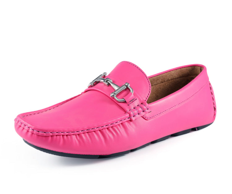 Pink Moccasins | Trentino by Amali | Just Mens Shoes Fuchsia / 8.5 Pink Moccasins | Trentino by Amali | Just Mens Shoes Fuchsia / 8.5