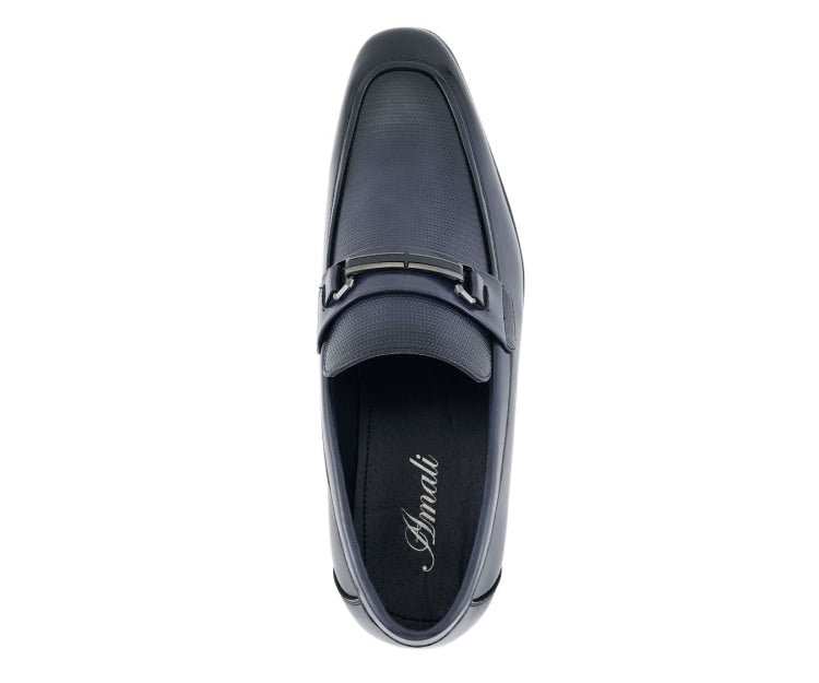 Navy Mens Slip On Dress Shoes | Amali | Just Mens Shoes Navy / 9.5 Navy Mens Slip On Dress Shoes | Amali | Just Mens Shoes Navy / 9.5