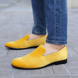 men's yellow loafers