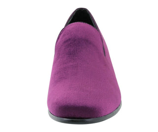 Velvet slippers for men best men's slip on dress shoes purple amali aries front