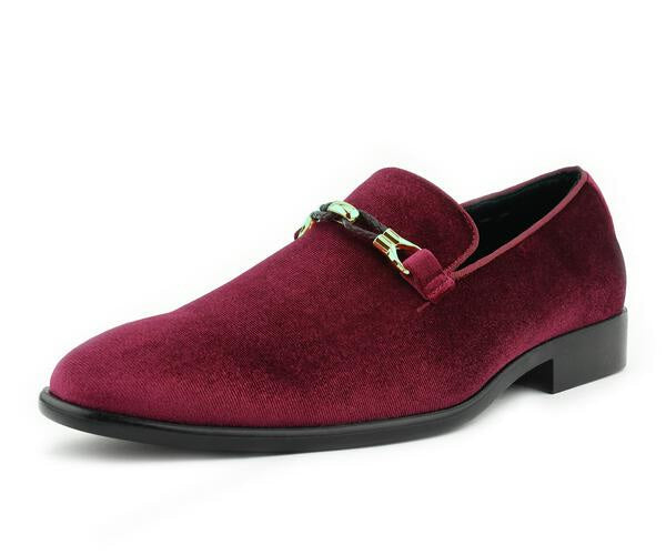 Men's Velvet Slippers | Premium Loafers | Amali Shoes Burgundy / 9 Just Men's Shoes Men's Velvet Slippers | Premium Loafers | Amali Shoes Burgundy / 9 Just Men's Shoes