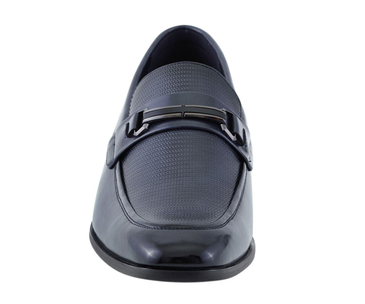 Navy Mens Slip On Dress Shoes | Amali | Just Mens Shoes Navy / 9.5 Navy Mens Slip On Dress Shoes | Amali | Just Mens Shoes Navy / 9.5