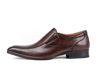 slip on brown loafers