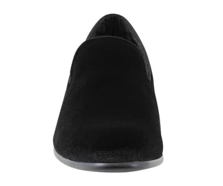 Velvet slippers for men best men's slip on dress shoes black amali aries front