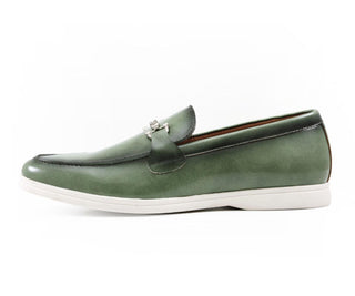 mens green loafers