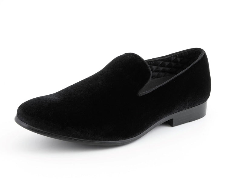 Black Slip On Loafers | Amali Aries | Just Men`s Shoes – Just Men's Shoes