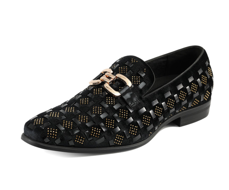 black velvet dress shoes Amazon.com | Fenlogft Men's Velvet Patent Leather Slip-on Dress Shoes Business and Parties Formal Events Smoking Slippers Loafers (Velvet Black,6.5)