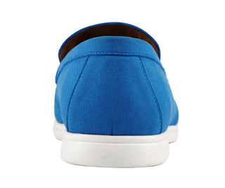 mens blue loafers