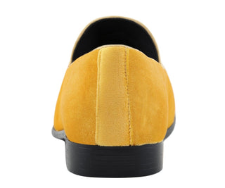 Velvet slippers for men best men's slip on dress shoes yellow amali aries back