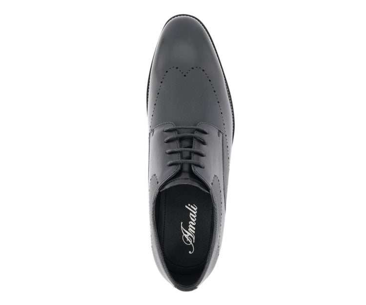 Black Wingtip Dress Shoes | Classic Elegance | Amali Shoes Black / 8 Black Wingtip Dress Shoes | Classic Elegance | Amali Shoes Black / 8