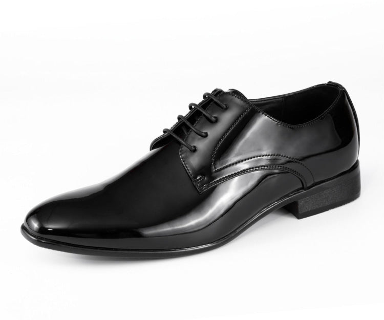 mens shiny black dress shoes Smart Formal Patent Oxford Laced Classic Round Toe These Black mens smart formal Oxford shoes boast a timeless design Men's Shiny Patent Leather Dress
