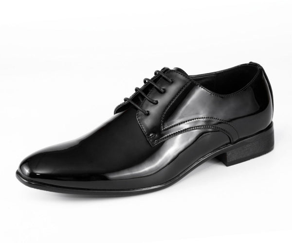 Black Derby Shoes | Men`s Shiny Fashion | Amali Shoes Black / 14 Black Derby Shoes | Men`s Shiny Fashion | Amali Shoes Black / 14
