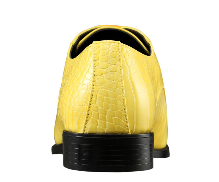 Yellow Dress Shoes | Harvey by Amali | Just Mens Shoes Yellow / 10.5 Yellow Dress Shoes | Harvey by Amali | Just Mens Shoes Yellow / 10.5