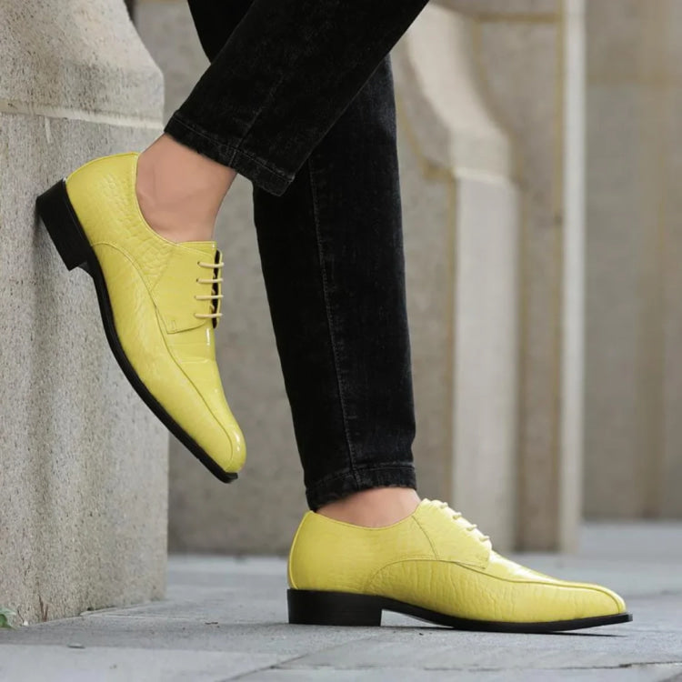 Yellow Dress Shoes | Harvey by Amali | Just Mens Shoes Yellow / 10.5 Yellow Dress Shoes | Harvey by Amali | Just Mens Shoes Yellow / 10.5