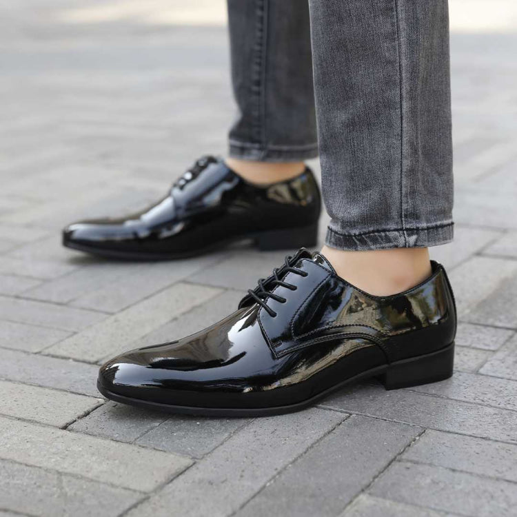 Black Derby Shoes | Men`s Shiny Fashion | Amali Shoes Black / 14 Black Derby Shoes | Men`s Shiny Fashion | Amali Shoes Black / 14
