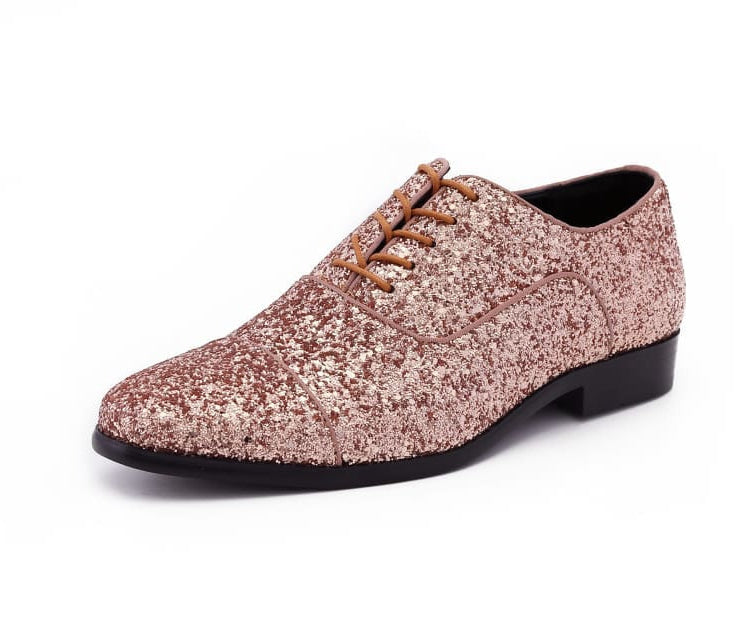 Men's Prom Oxfords Dress Shoes Rose Gold Oxfords | Shine in Timeless Style | Amali Shoes Just Men's Shoes Rose Gold / 9 Men's Prom Oxfords Dress Shoes Rose Gold Oxfords | Shine in Timeless Style | Amali Shoes Just Men's Shoes Rose Gold / 9