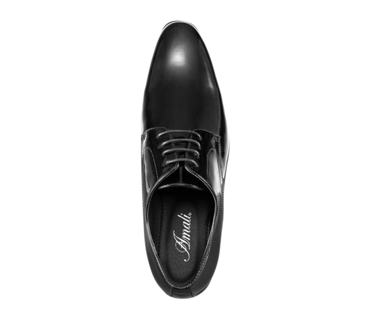 Black Derby Shoes | Men`s Shiny Fashion | Amali Shoes Black / 14 Black Derby Shoes | Men`s Shiny Fashion | Amali Shoes Black / 14
