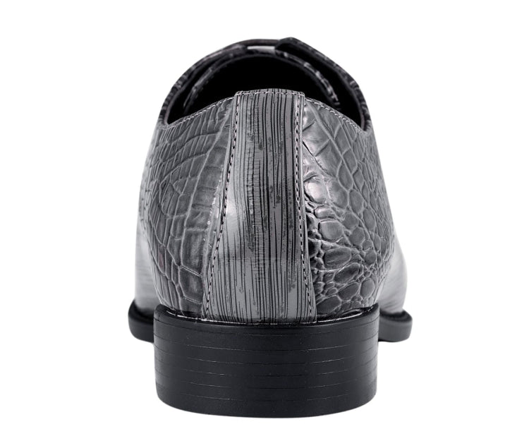 Grey Oxford Shoes | Fast Shipping | Just Mens Shoes Grey / 8 Grey Oxford Shoes | Fast Shipping | Just Mens Shoes Grey / 8