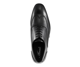 black wingtip shoes