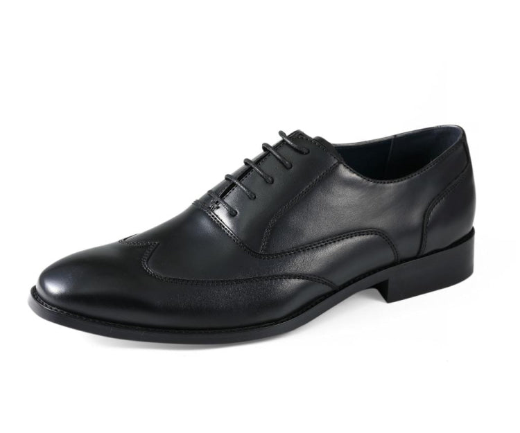 Black Wingtip Shoes Mens Dress Shoes Amali Shoes – Just Men's