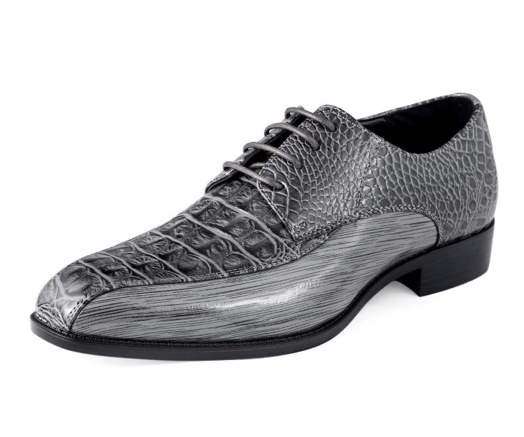 Grey Oxford Shoes | Fast Shipping | Just Mens Shoes Grey / 8 Grey Oxford Shoes | Fast Shipping | Just Mens Shoes Grey / 8