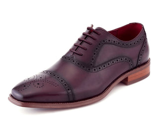 AG114 Asher Green Men Dress Shoes Leather Purple