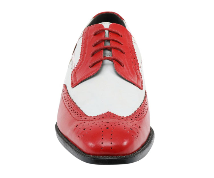 Mens Red and White Dress Shoes | Derby Elegance | Bolano Red / 10 Mens Red and White Dress Shoes | Derby Elegance | Bolano Red / 10