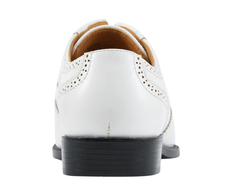 White Men Dress Shoes | Classic Derby Elegance | Bolano White / 10 White Men Dress Shoes | Classic Derby Elegance | Bolano White / 10