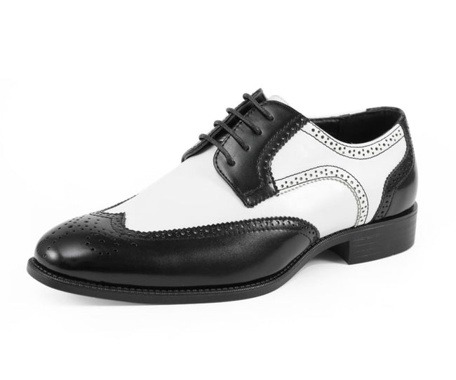 Black and White Men's Dress Shoes