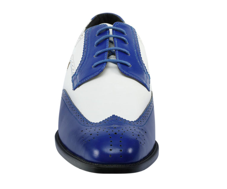 Blue and White Mens Dress Shoes | Derby Elegance | Bolano Royal Blue / 13 Blue and White Mens Dress Shoes | Derby Elegance | Bolano Royal Blue / 13
