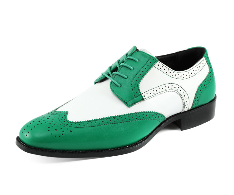 Green and White Dress Shoes | Spectators | Just Men`s Shoes Green / 13 Green and White Dress Shoes | Spectators | Just Men`s Shoes Green / 13