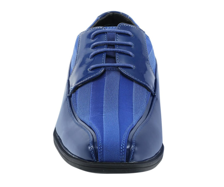Royal Blue Men's Dress Shoes Bold Derby Just Men's Shoes