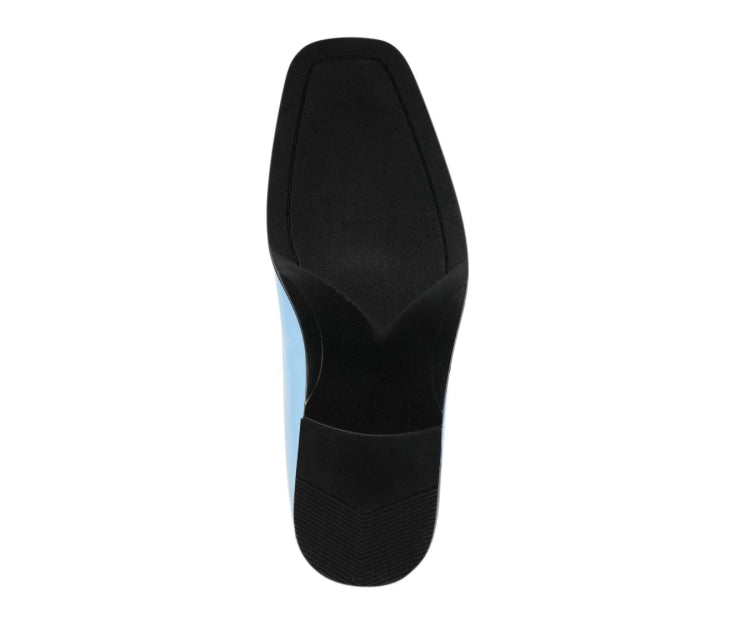 Sky Blue Dress Shoes | Patent Derby