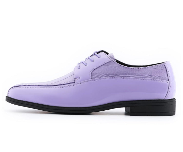 Lavender Dress Shoes | Patent Derby | Just Men`s Shoes Lavender / 8.5 Lavender Dress Shoes | Patent Derby | Just Men`s Shoes Lavender / 8.5