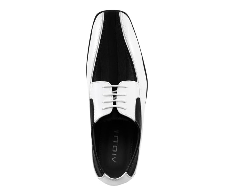 Black and White Mens Dress Shoes | Derby | Just Mens Shoes Black/White / 13 Black and White Mens Dress Shoes | Derby | Just Mens Shoes Black/White / 13